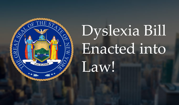dyslexia bill passed into law
