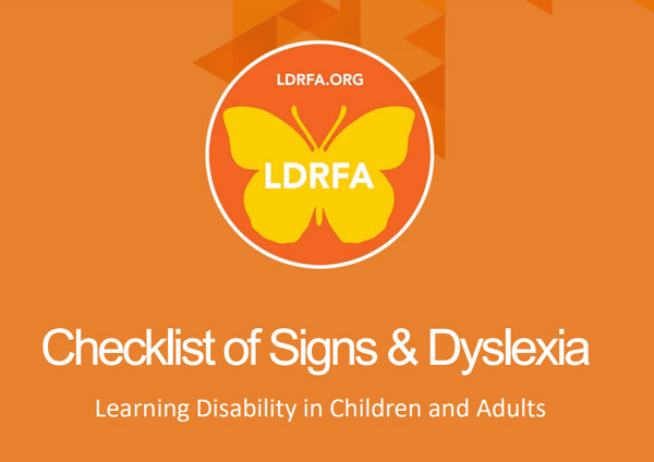 learning disability checklist