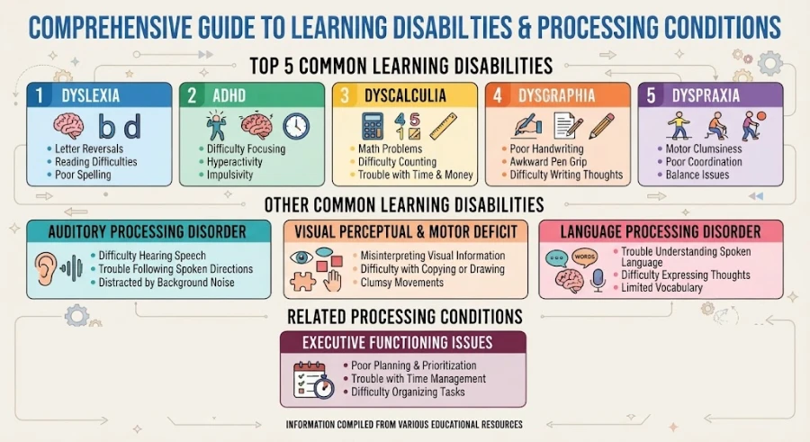common learning disabilities